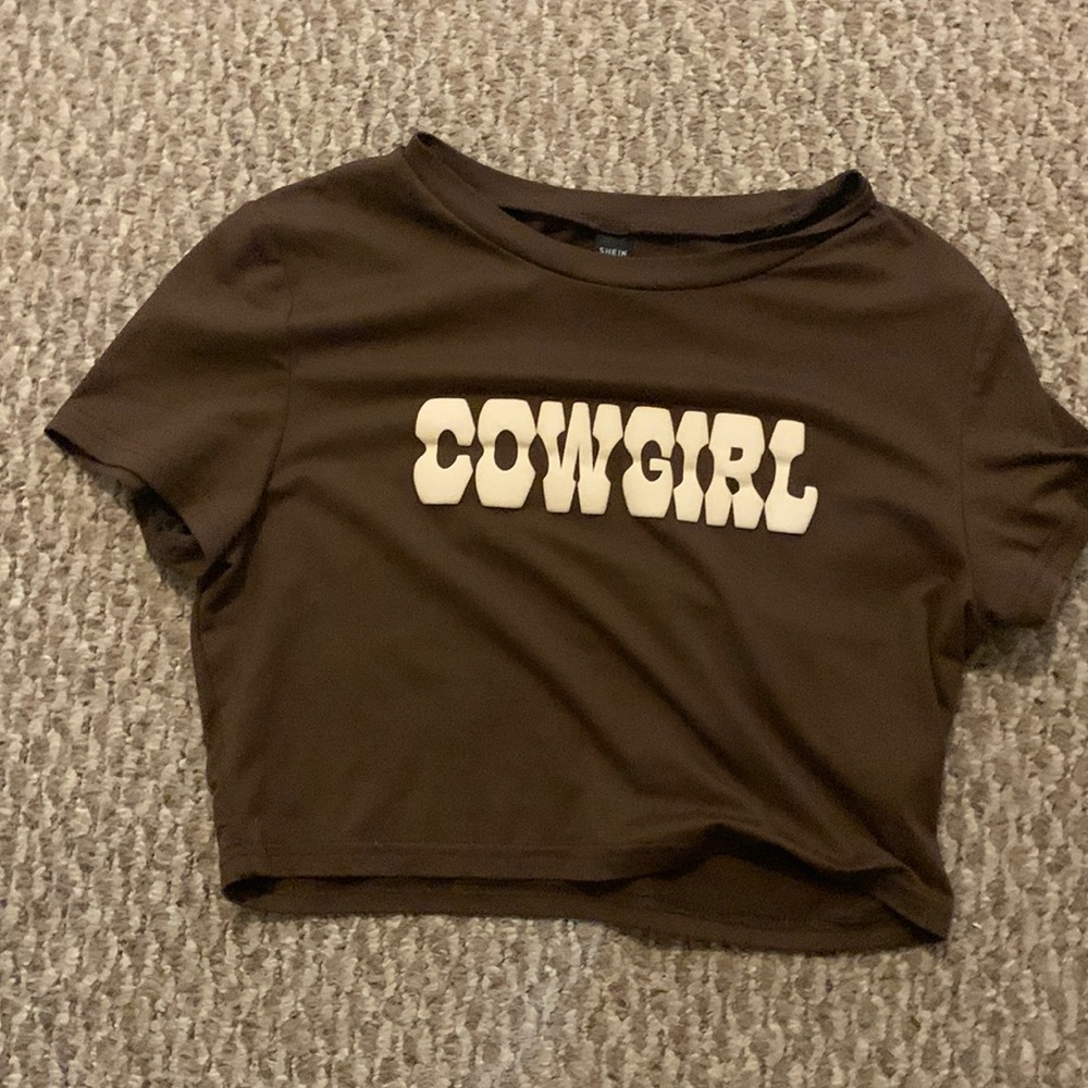 Cow girl crop top